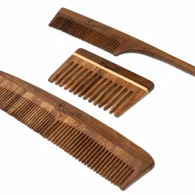 Rosewood Comb Combo- Pack of 3