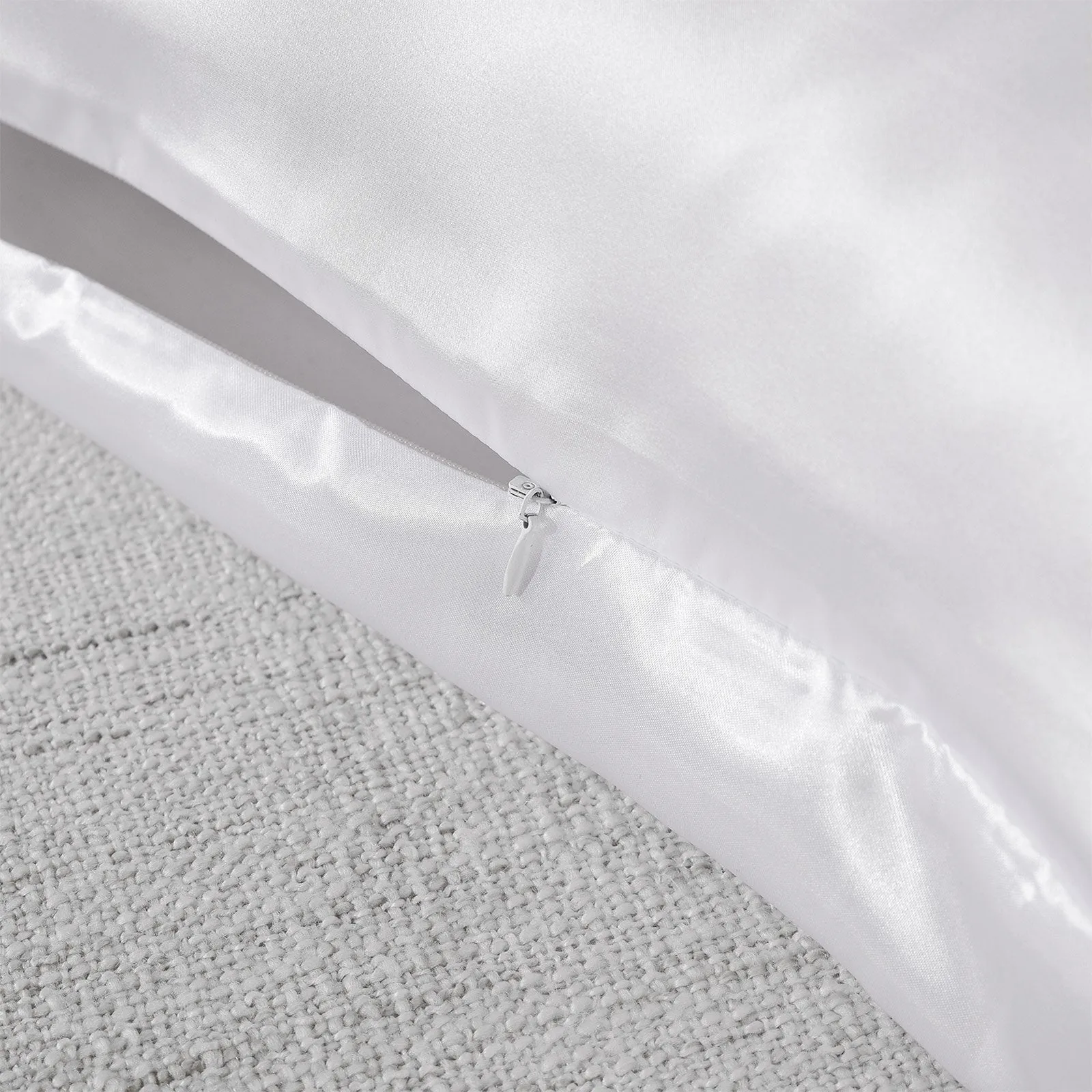 Royal Comfort Pure Silk Pillow Case 100% Mulberry Silk Hypoallergenic Pillowcase 51 x 76 cm White