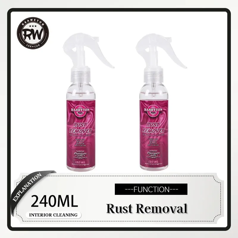 Rust Remover Spray Remove Iron Particles Car Paint Motorcycle RV Boat Faucet Metal Use Car Wax Car Wash Refurbishing Polishing