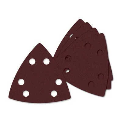 Sandpaper with Vacuum Holes, Triangular, 80-Grit, 5-Pk.