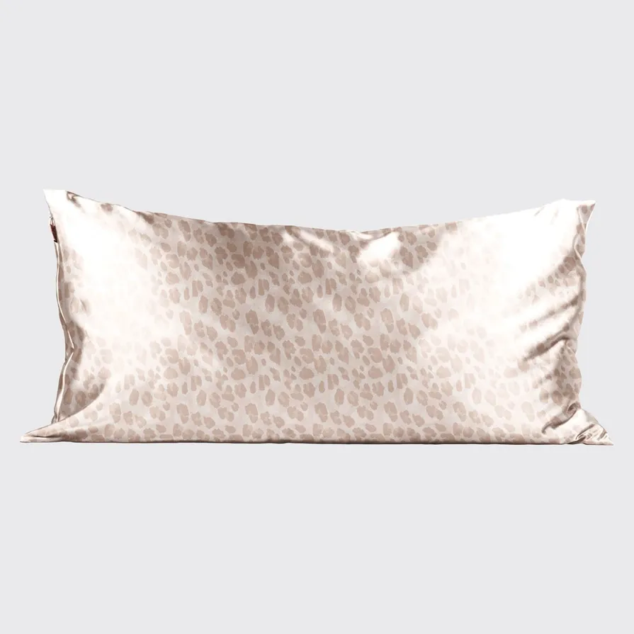 Satin Pillowcase King - Leopard