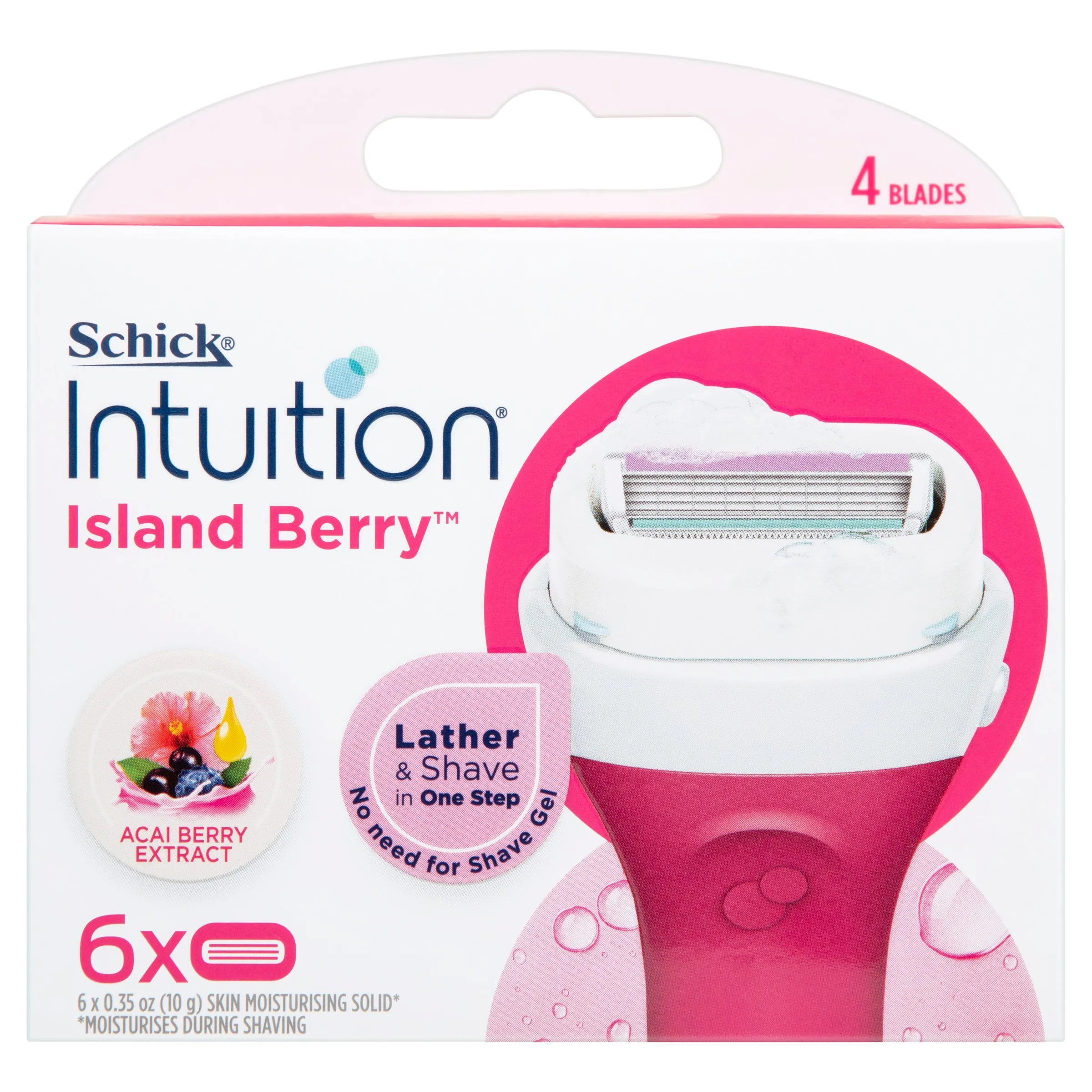 Schick Intuition Island Berry Refills 6pk