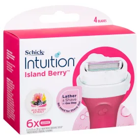 Schick Intuition Island Berry Refills 6pk