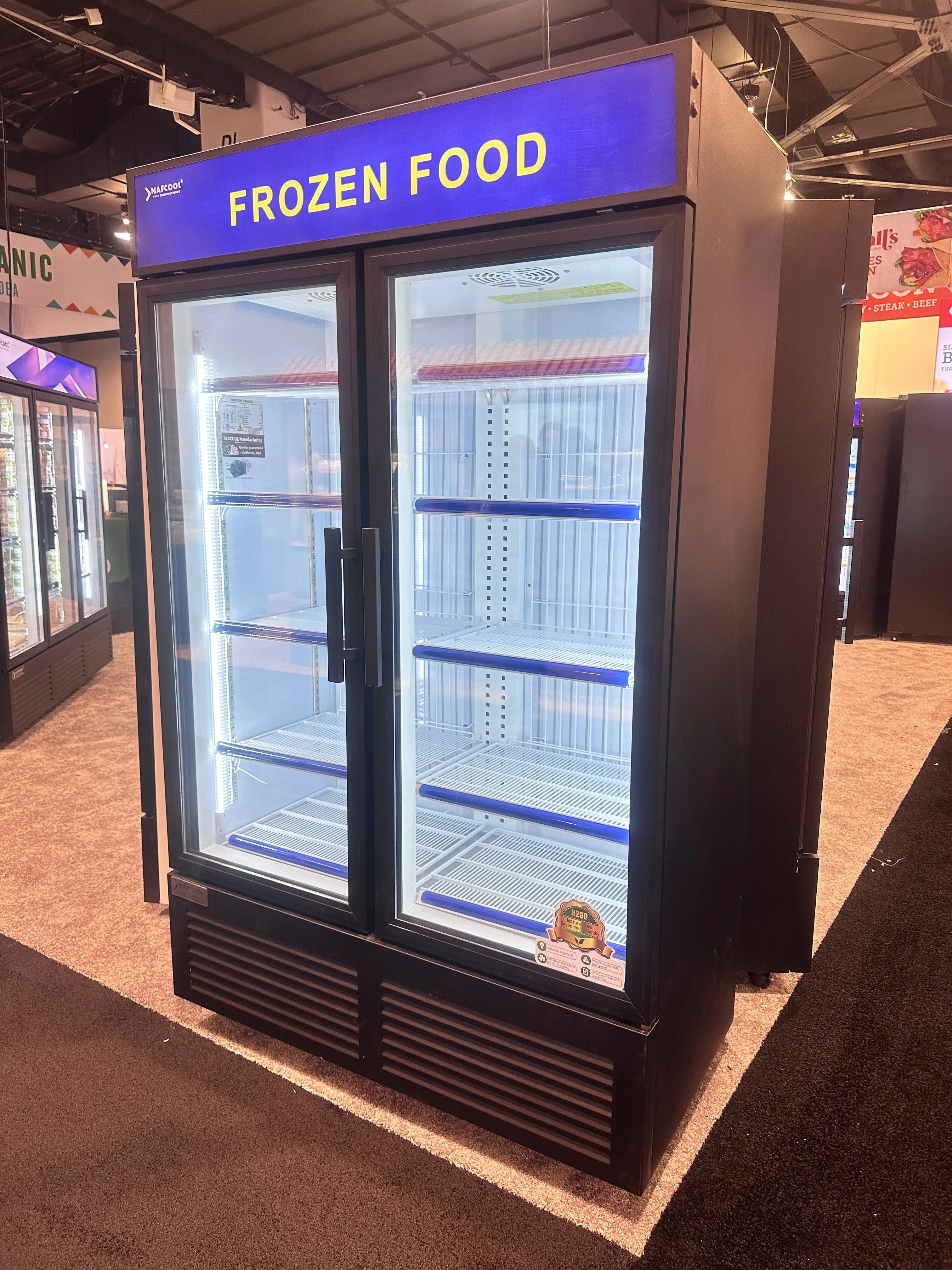 SDGF40'' Two Section Glass Door Freezer