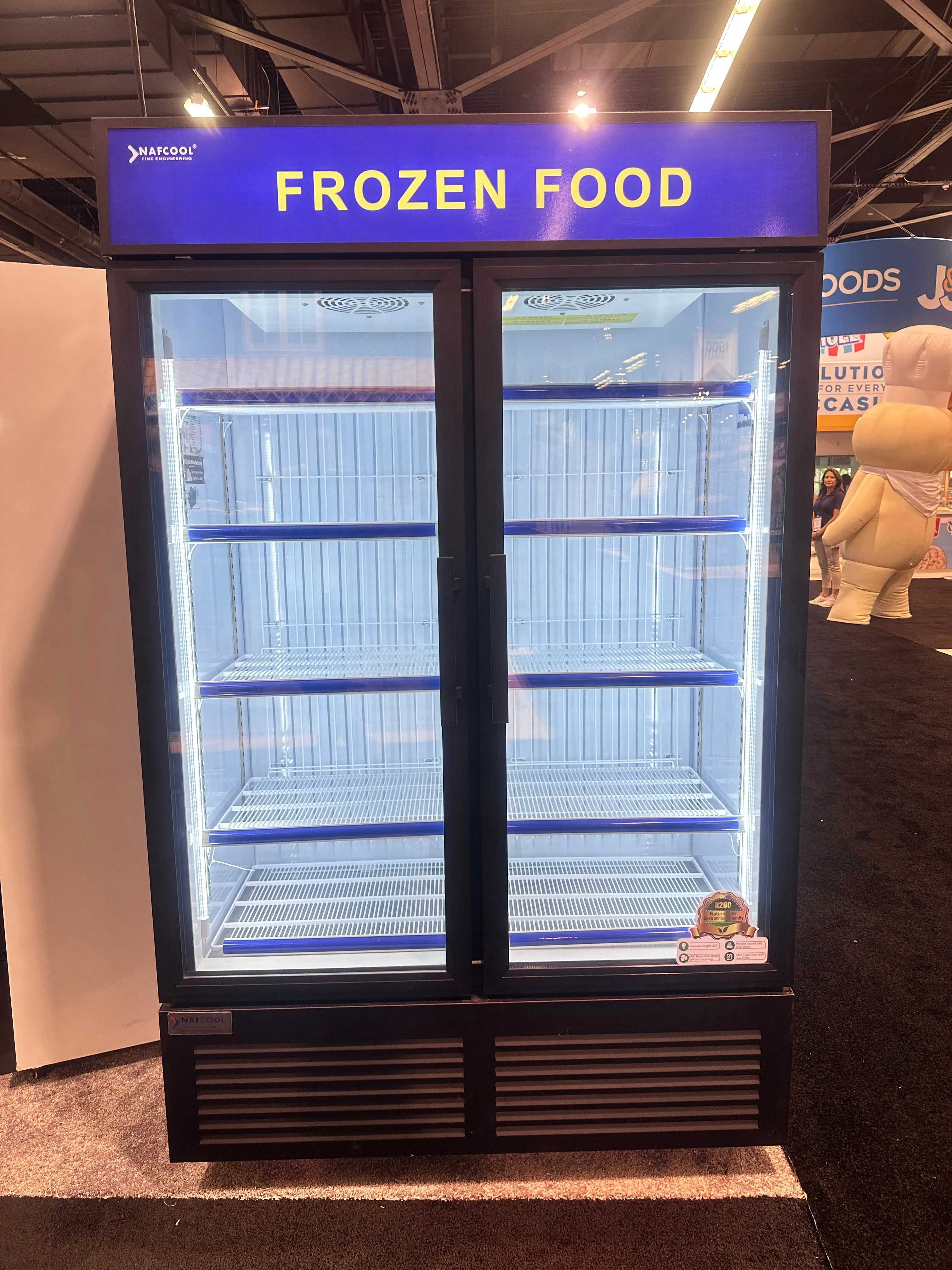 SDGF40'' Two Section Glass Door Freezer