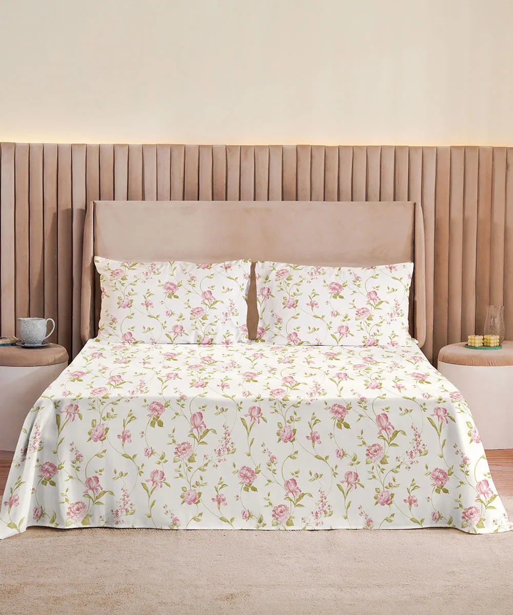 Sepia Blossom - Bed Sheet