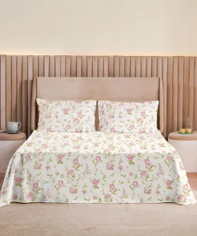 Sepia Blossom - Bed Sheet