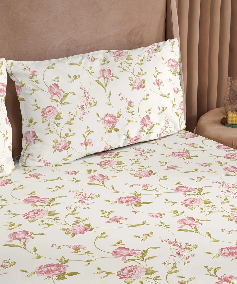 Sepia Blossom - Bed Sheet