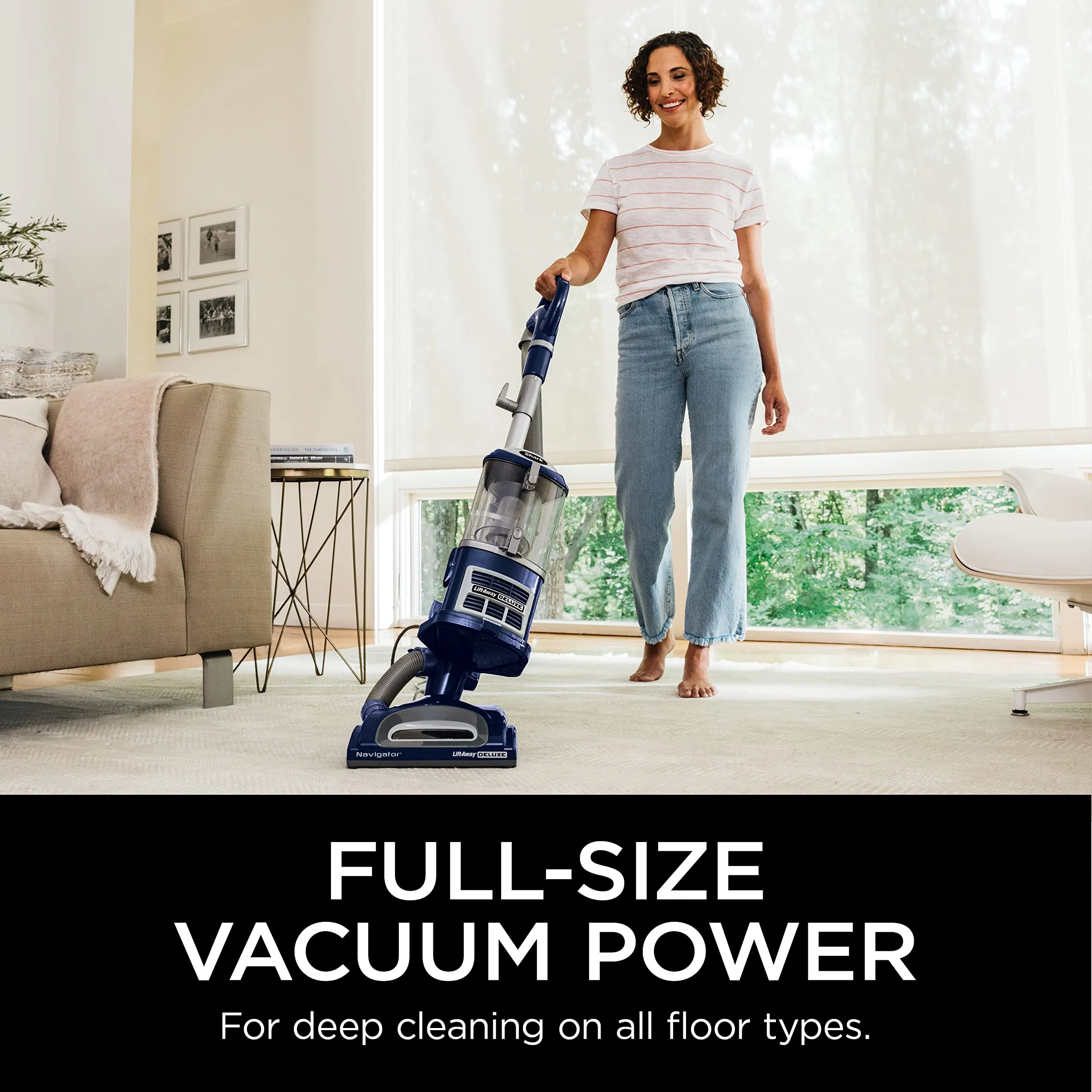 Shark NV360 Navigator Lift-Away Deluxe Upright Vacuum, Blue