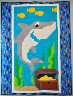 Sharks Quilt Pattern CQ-039w  - Wholesale Product