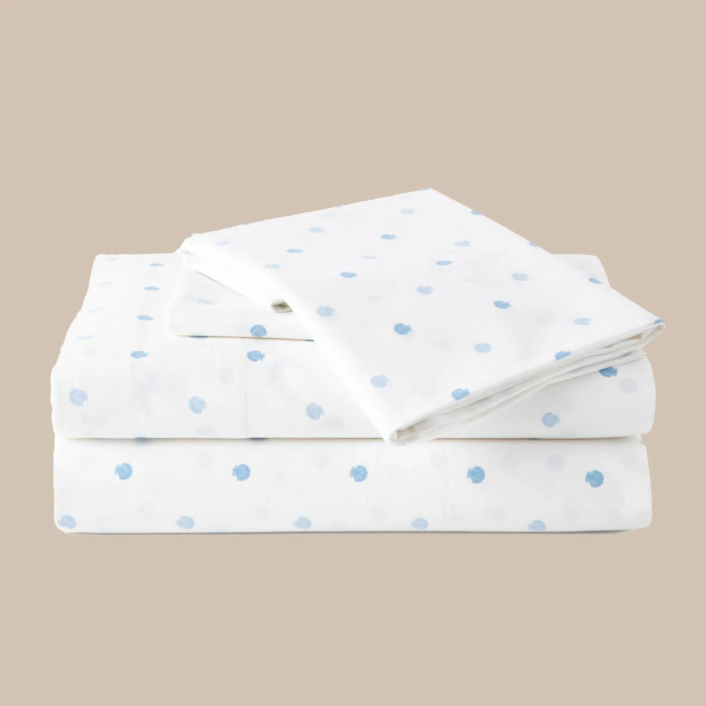 Southern Tide Beach Shells Blue Sheet Set