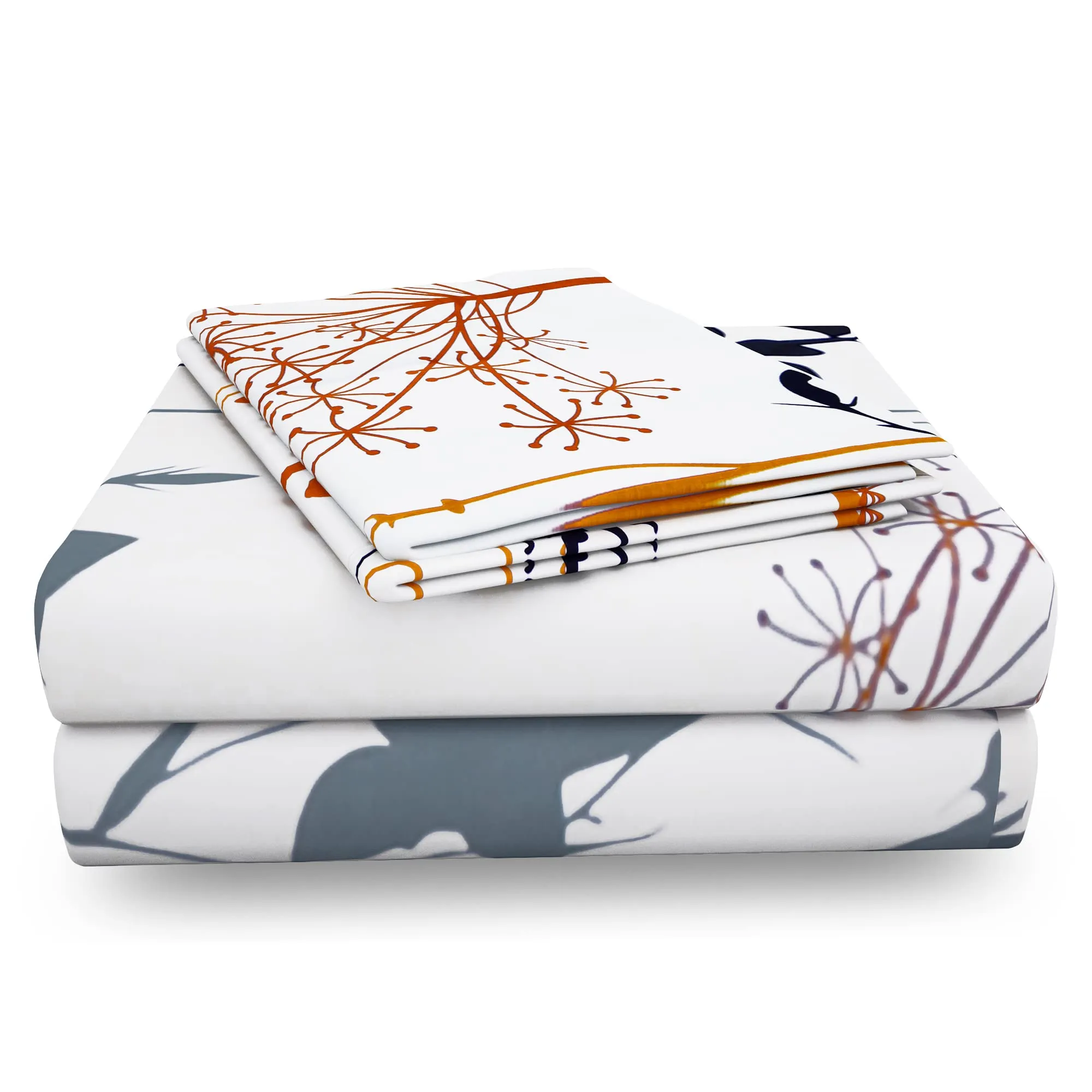 Story@Home Metro Collection 186 TC 100% Cotton Bedsheet for Double Bed with Two Pillow Covers, White , 186 - 200 tc