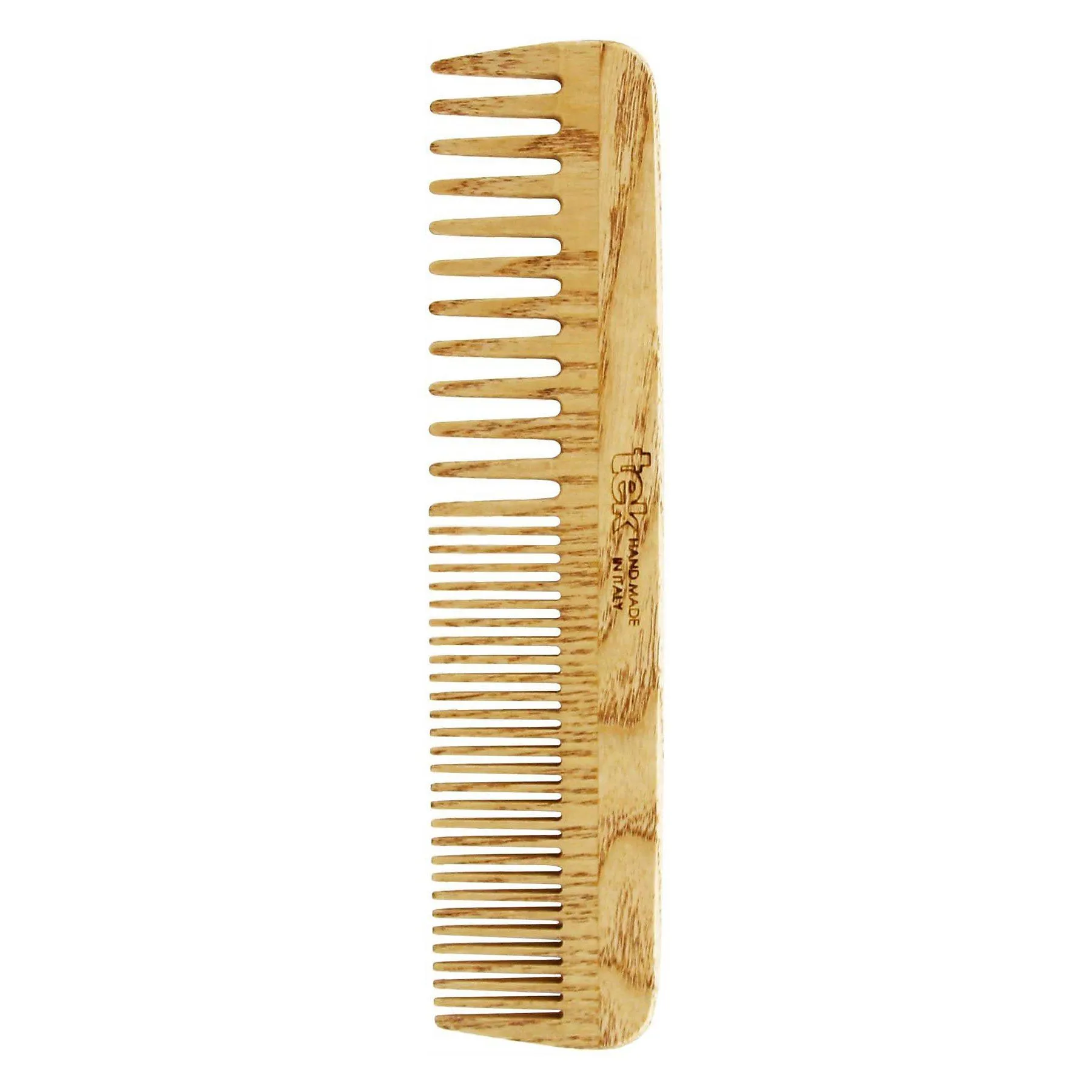 TEK Large Double-Tooth Wooden Hair Comb