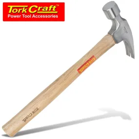 TORK CRAFT HAMMER CLAW 700G (24OZ) WOODEN HANDLE 280MM & FULL POL HEAD TC605700