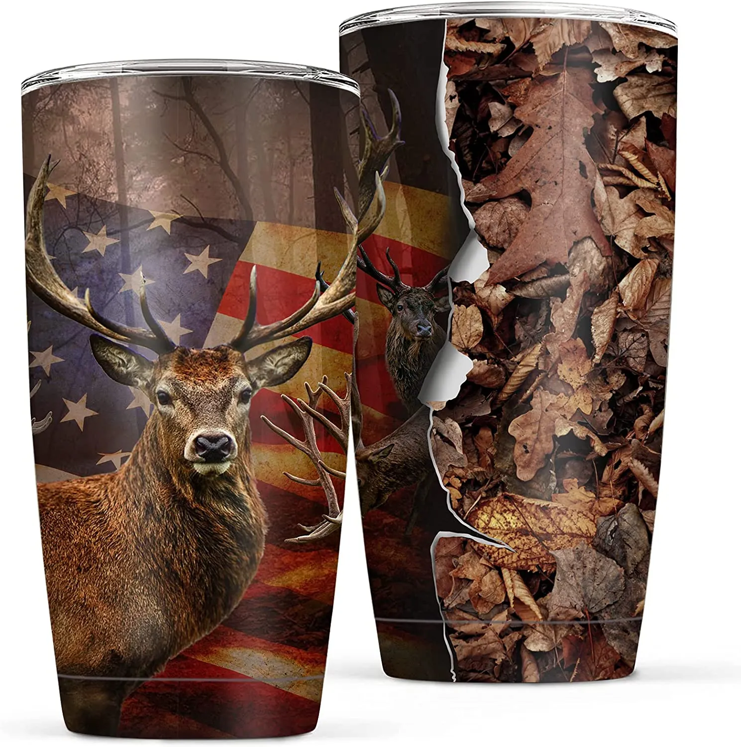 Tumbler for Men American Flag We The People Patriotic Coffee Tumbler for Mens 20 oz Vacuum Insulated Stainless Steel Travel Mug Gifts