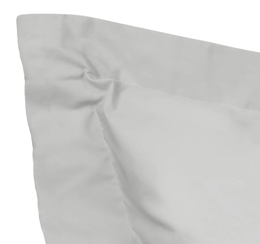 Tuscan Collection Cotton Percale European Pillowcase Silver