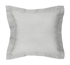 Tuscan Collection Cotton Percale European Pillowcase Silver