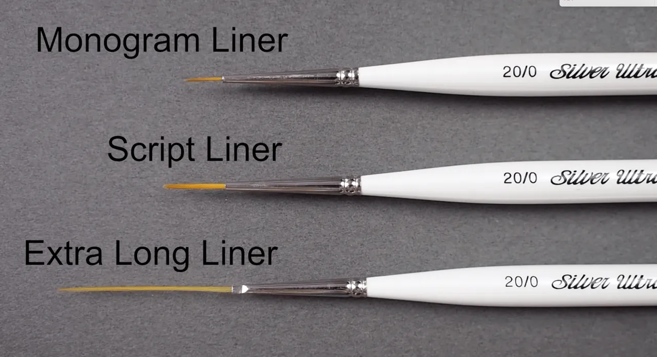 Ultra Mini® Script Liner 20/0 Short Handled Brush