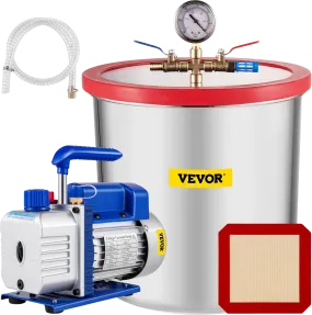 Vevor Vacuum Pump 7CFM 3/4HP 2-Stage with 5 Gal. Vacuum Chamber New