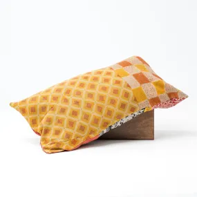 Vintage Kantha Lounge Pillowcase Mustard