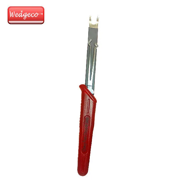 Wedgeco - Red Handle 4 Blades  With Tension Wrench Combo (#500)