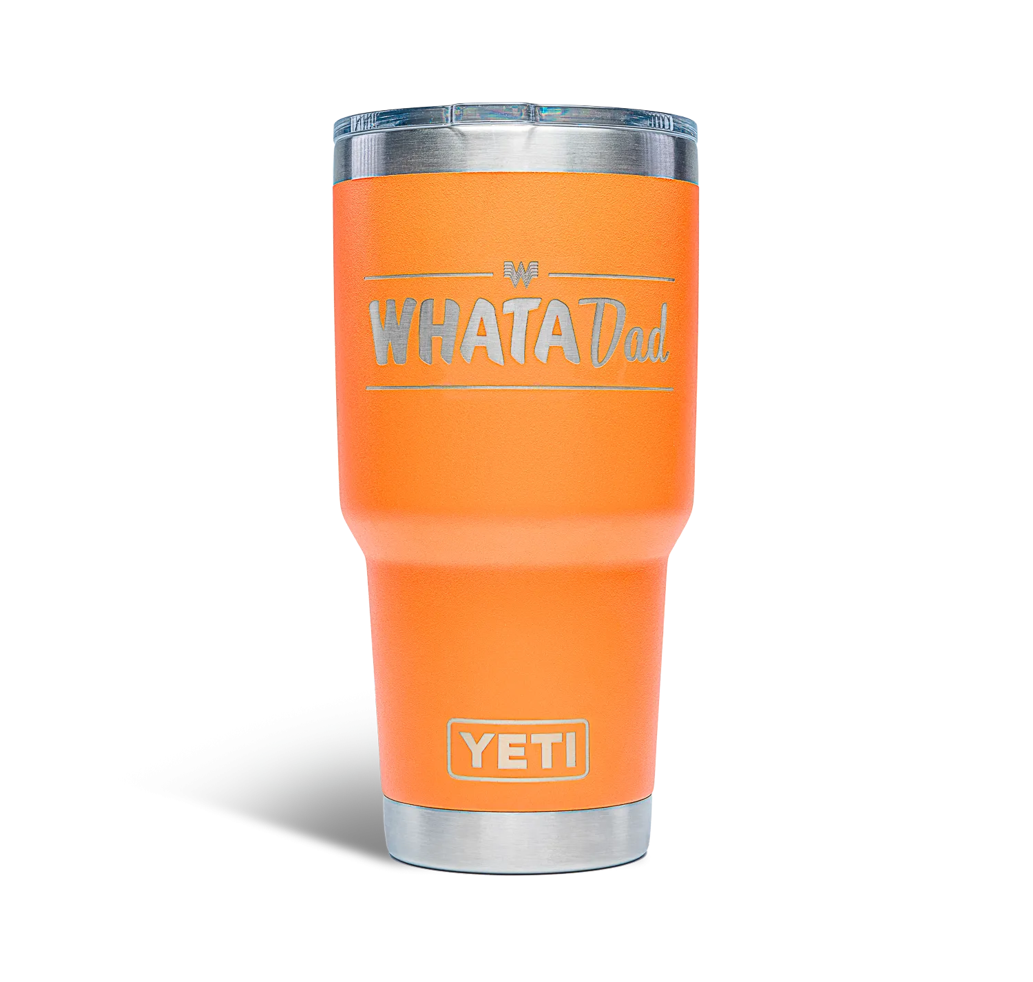 WhataDad 30 oz Orange YETI Rambler® Tumbler