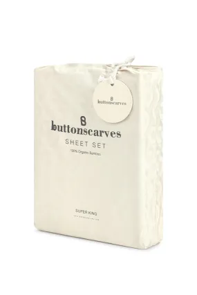 Wicker Bed Sheet Super King - Broken White