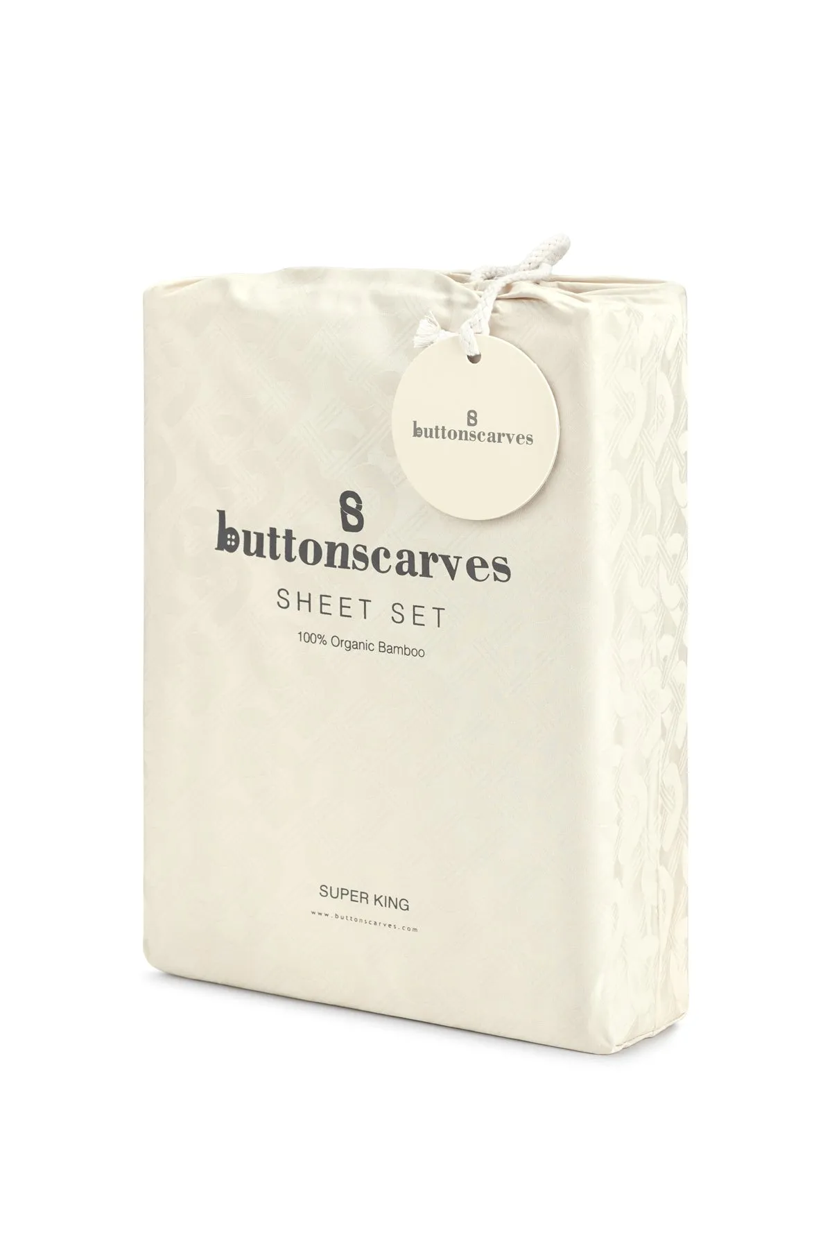 Wicker Bed Sheet Super King - Broken White