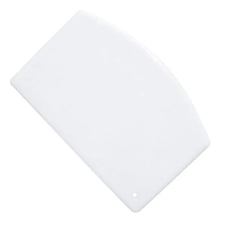 Winco PDS-5 5.5" x 4" Plastic Dough Scraper - White