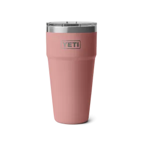 Yeti Rambler 30oz/877ml Stackable Cup with Magslider Lid - Sandstone Pink