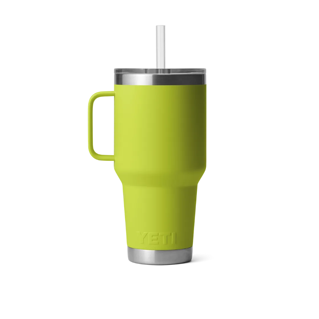 Yeti Rambler 35oz Chartreuse Straw Mug